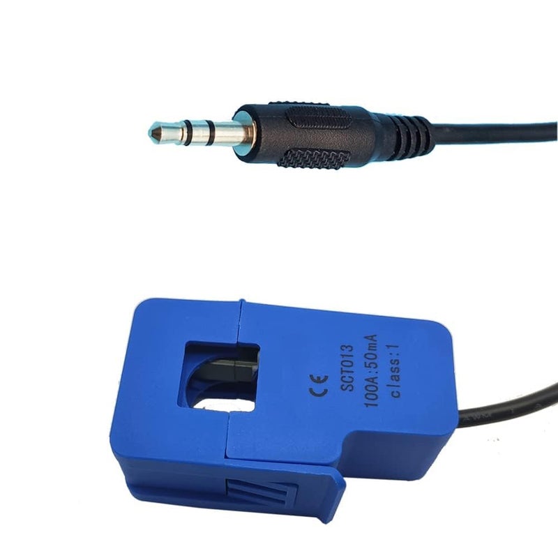 Aivoxe 4Pcs 100A/50mA SCT013000 Non-invasive Split Transformer Sensor SCT-013-000 Split Core Current Sensor Transformer, Blue, 4psct100A - Image 3